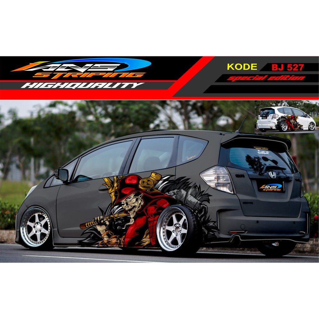 STICKER DECAL MOBIL JAZZ, BRIO, AGYA, SWIFT, YARIS / STIKER MOBIL SAMURAI / STIKER MOBIL TERBARU