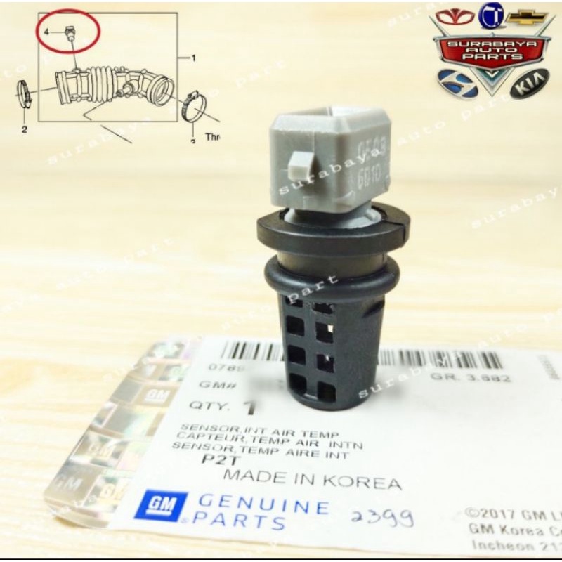 Sensor IAT Intake Air Temp udara Chevrolet Spark 1.2 Optra Captiva GM