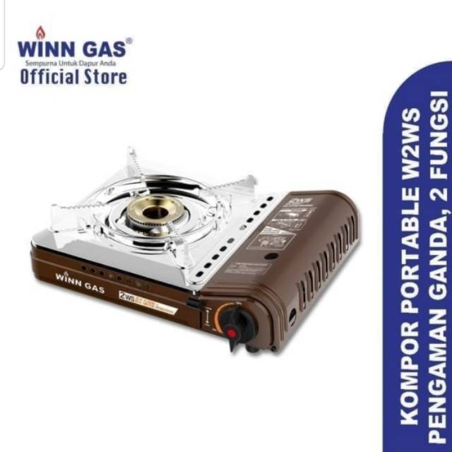 Winn Gas Kompor Portable W2WS Anti Meledak double Safety 2 Fungsi