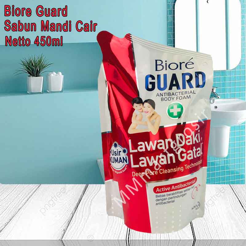 Biore Guard / Antibacterial Body Foam / Sabun Mandi Cair / 450ml