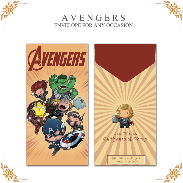 

ANGPAO (6 pcs) AVENGERS MONEY ENVELOPE