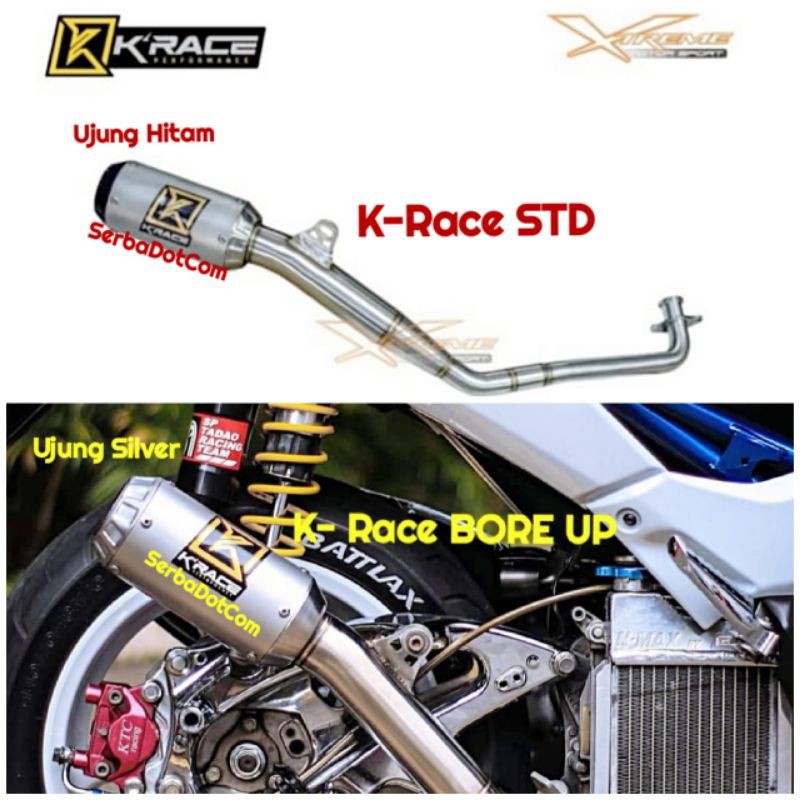 KNALPOT KRACE K RACE K-RACE TREX T-REX NMAX OLD NEW AEROX OLD NEW LEXY STD Bore UP ORIGINAL not alph