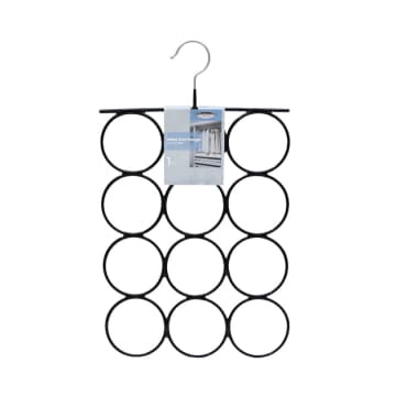 INFORMA  METAL SCARF HANGER Dengan 12 Lubang Gantungan - Abu-abu