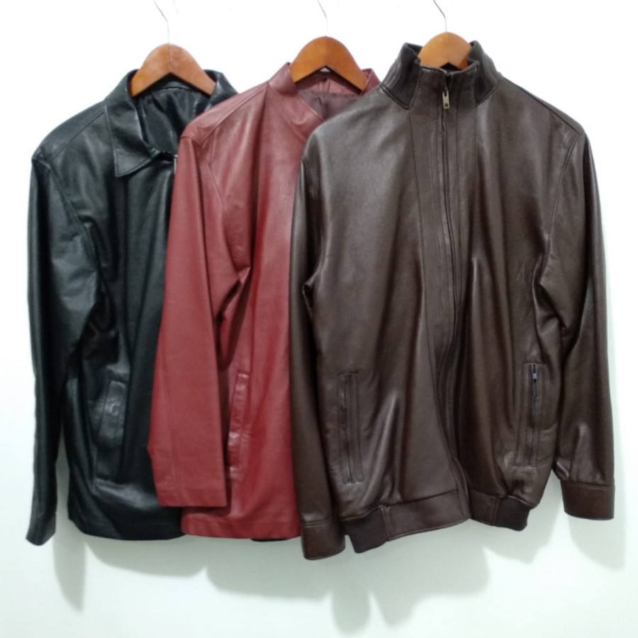 Jaket Pria Kulit Original Kualitas Import Lembut - Jaket Kulit Domba Asli