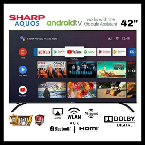 SHARP 2T-C42BG1i LED TV 42 Inch Android TV 42BG C42BG1i 2TC42BG1i