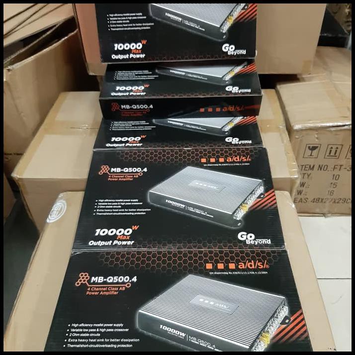 Promo Terbatas Power Ads A-740.4 Amplifier Audio Mobil Ads 4 Chanel