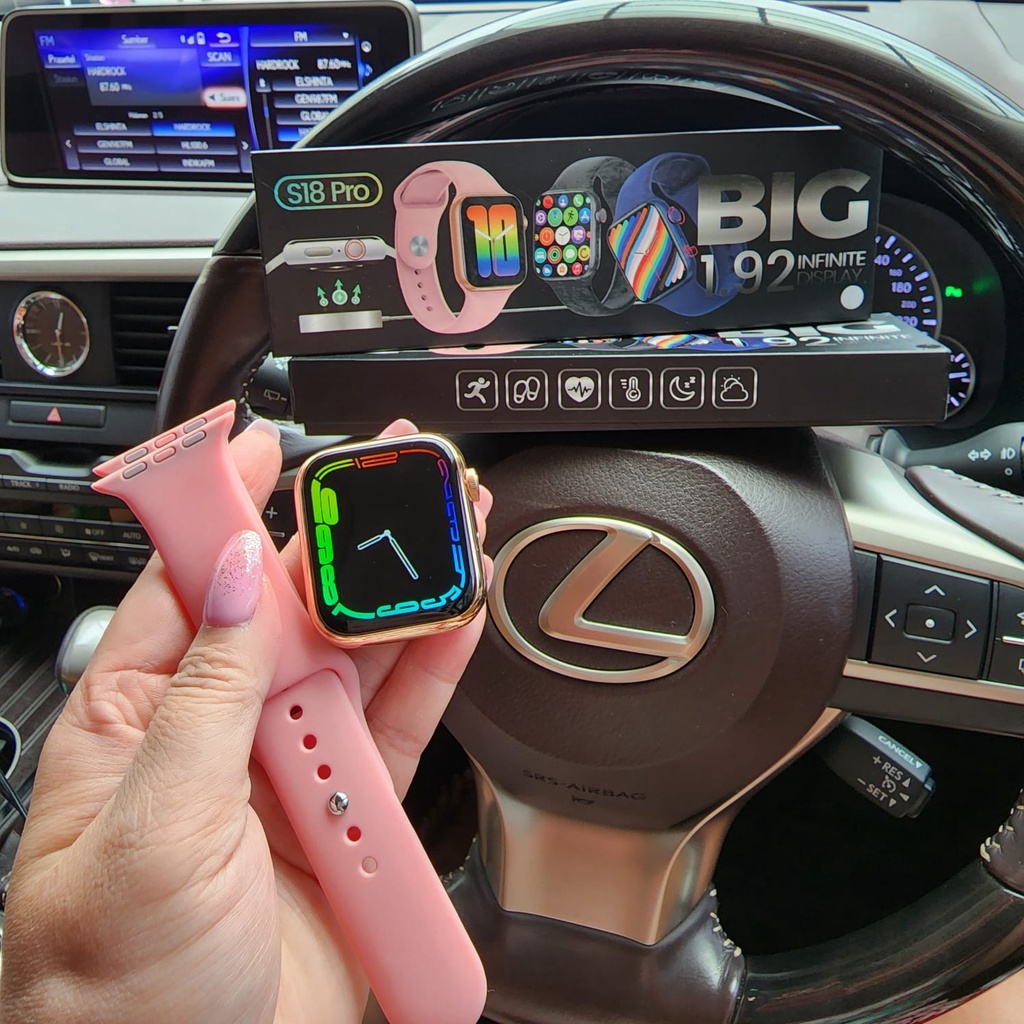 Smartwatch Tahan Air Seri S18 Bisa menerima Panggilan dan Kalkulator