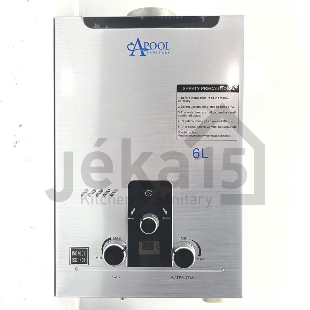 WATER HEATER | WATER HEATER GAS  APOOL APL 125-6LED