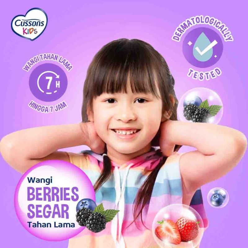 Cussons Kids Hair &amp; Body Cologne Fruity Berries - Parfum Anak 100ml