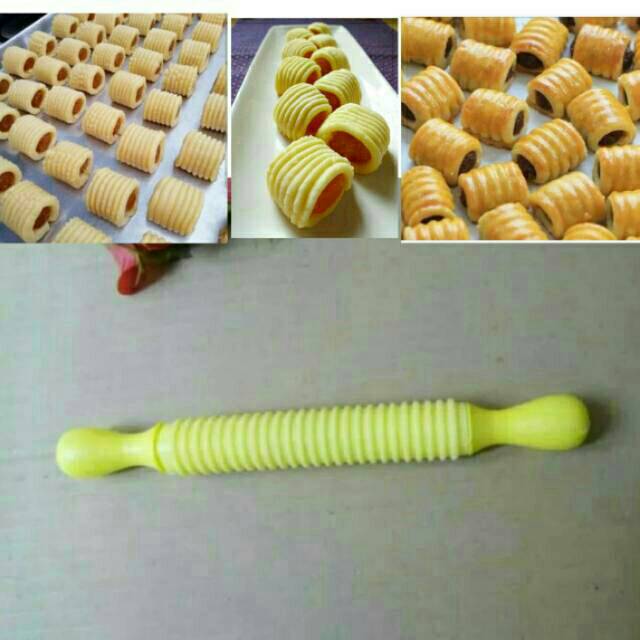 Gilesan Rollpin Garis Cetakan Nastar Gulung Shopee Indonesia