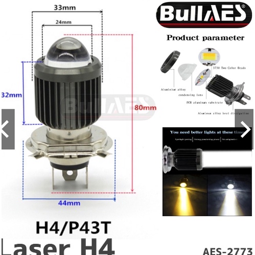 Bohlam VND Bohlam Depan Motor Halogen H4 dan H6 LED motor Matic/Bebek dan Sport universal