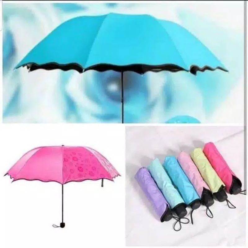 Payung Lipat 3d Umbrella Payung Bermotif Jika Kena Air