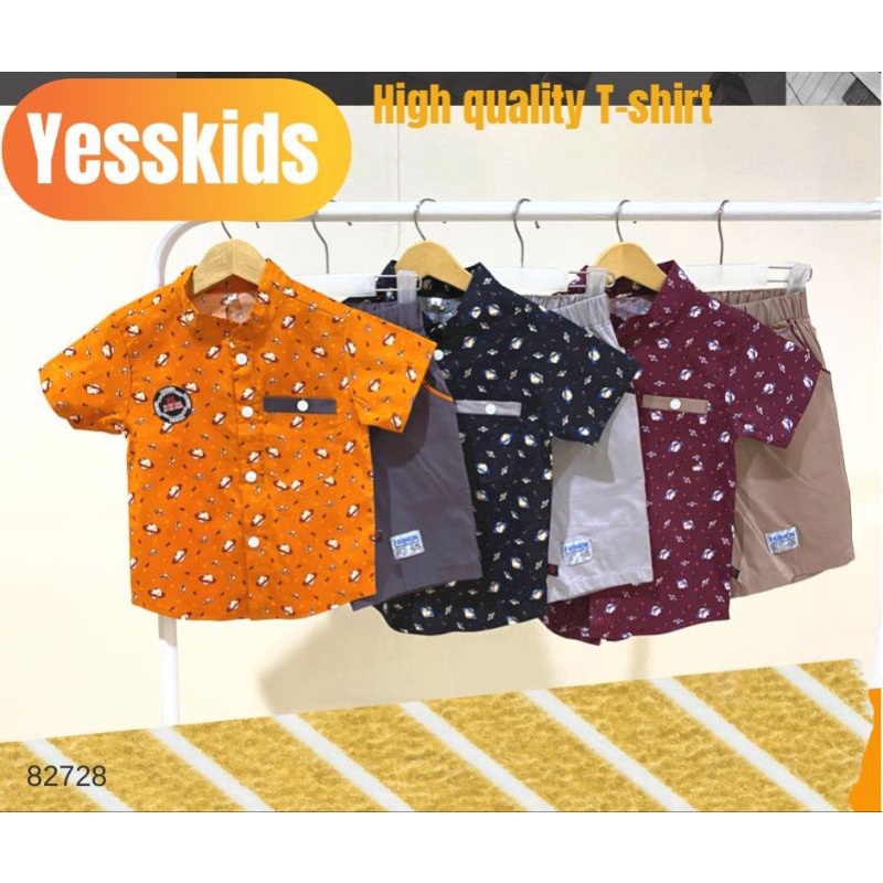 SETELAN KEMEJA ANAK LAKI-LAKI 1-4TAHUN AISON/SETELAN KEMEJA ANAK IMPORT TERMURAH