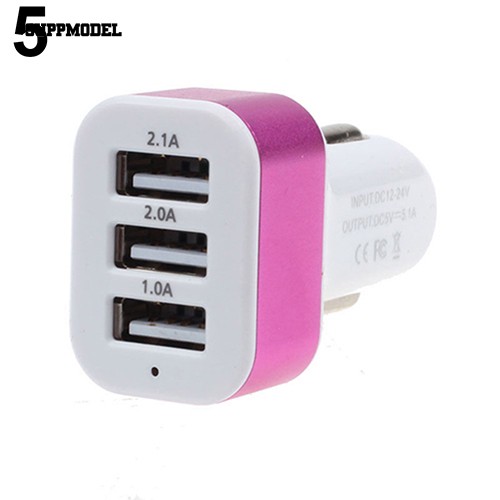 【 wu 】 Charger Fast Charging Universal 3 Port USB LED Samsung