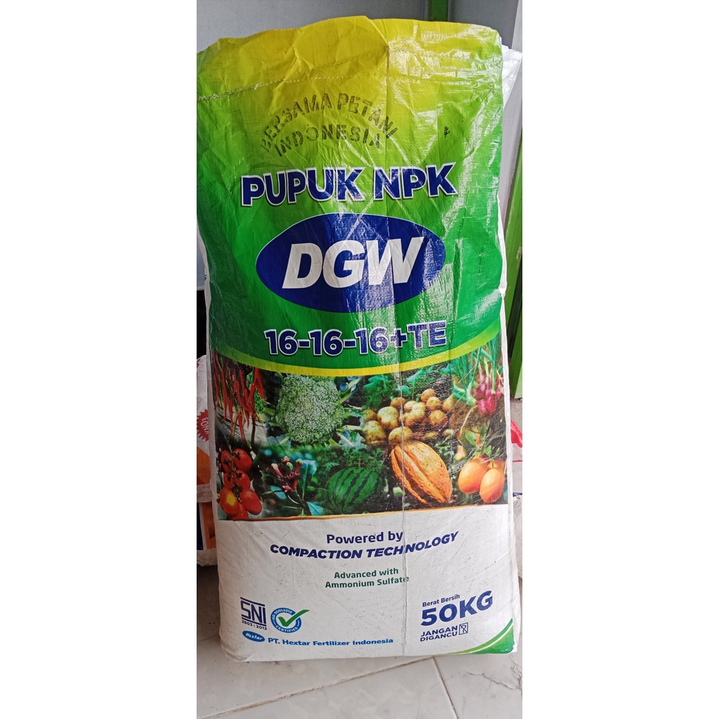 Pupuk NPK 16-16-16+TE DGW 1 Kg Repack