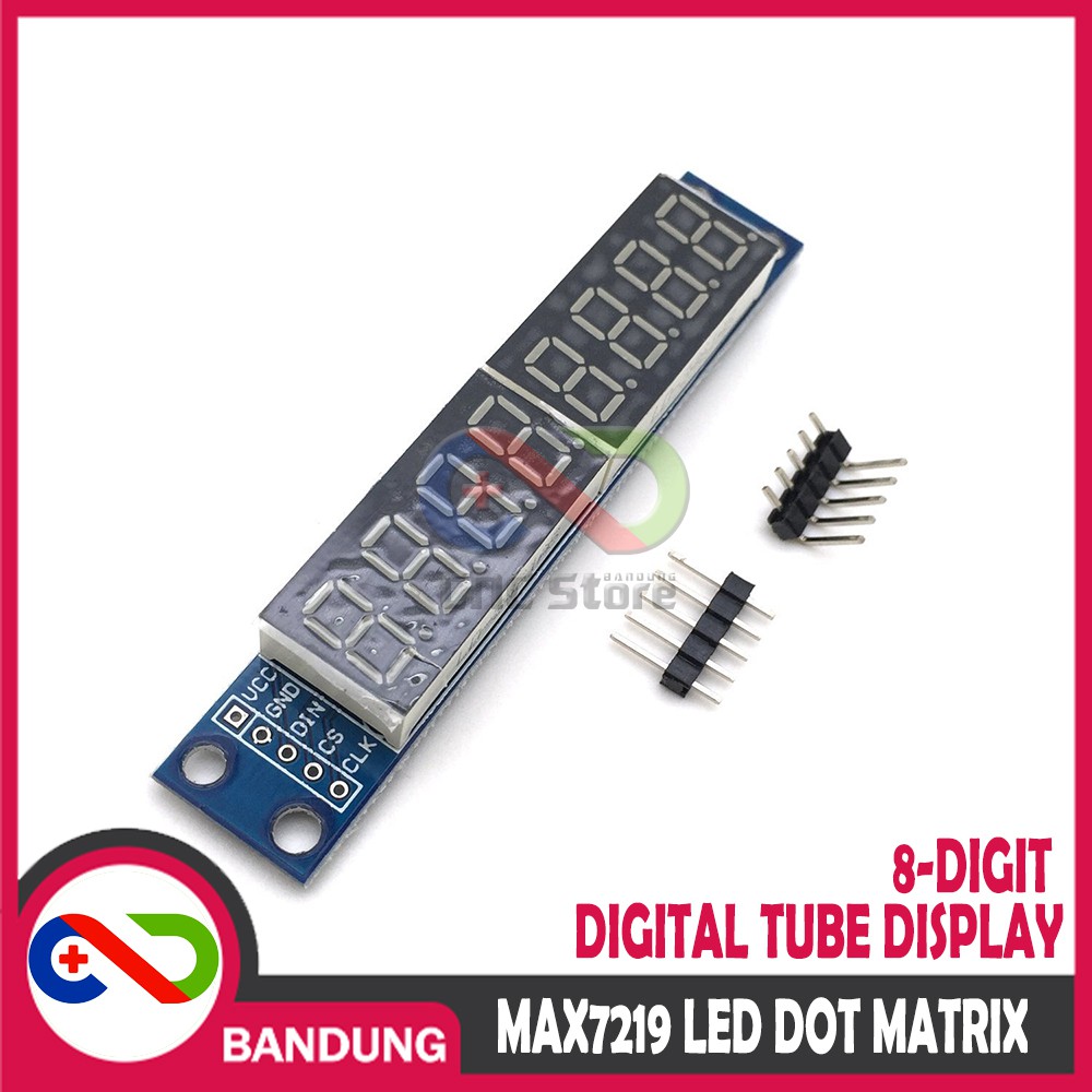 MAX7219 LED DOT MATRIX 8-DIGIT DIGITAL TUBE DISPLAY CONTROL MODULE FOR ARDUINO