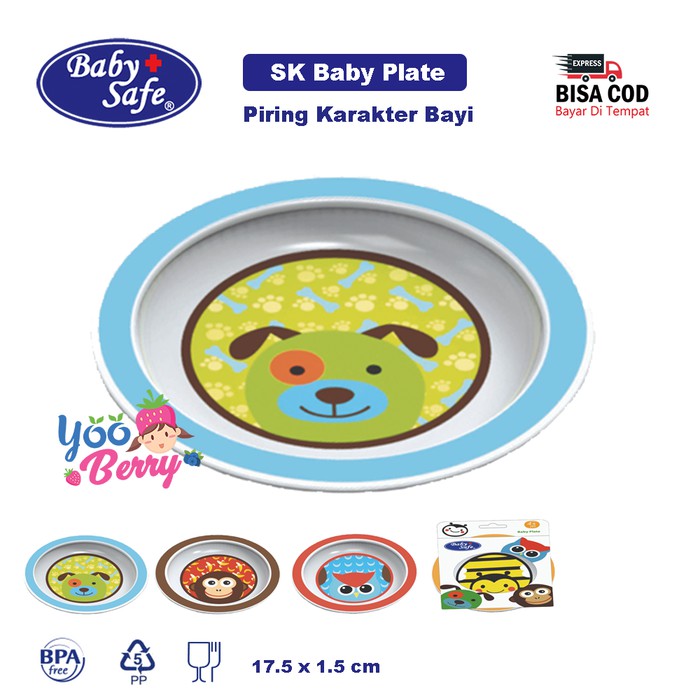 Baby Safe Baby Plate SK002 piring makan bayi anak lucu + bubble