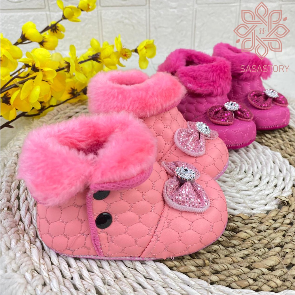 SEPATU BOOT BABY BAYI PREWALKER PEREMPUAN 0-12 BULAN LP02