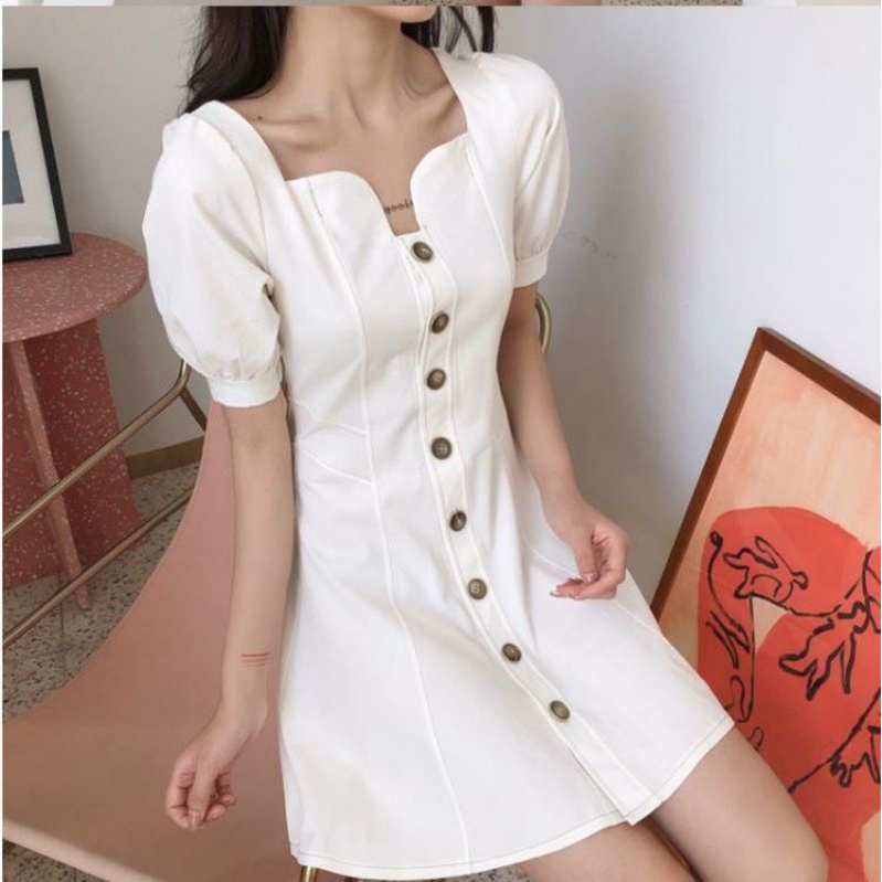 Korean Dress white off