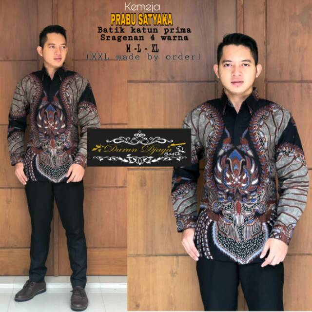 PRABU SATYAKA.Kemeja Batik Pria Modern