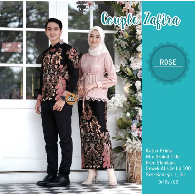 COD COUPLE BATIK KEBAYA BROKAT COUPLE KONDANGAN LAMARAN WISUDA OOTD KONDANGAN