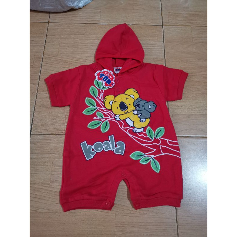 Baju kodok jumper bayi 6-12 bulan