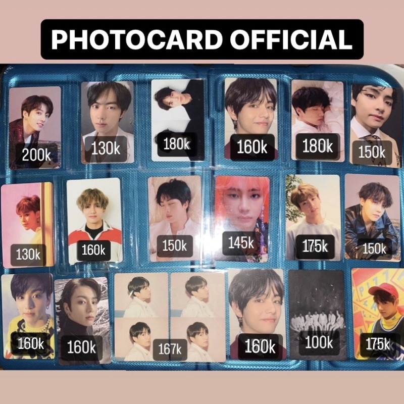 Jual Photocard Bts Official Jungkook Tear O Jk Mots Taehyung Her O Her V Her E Pc Jungkook