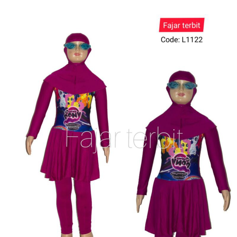 4 7th baju  renang anak  muslimah tanggung baju  renang 