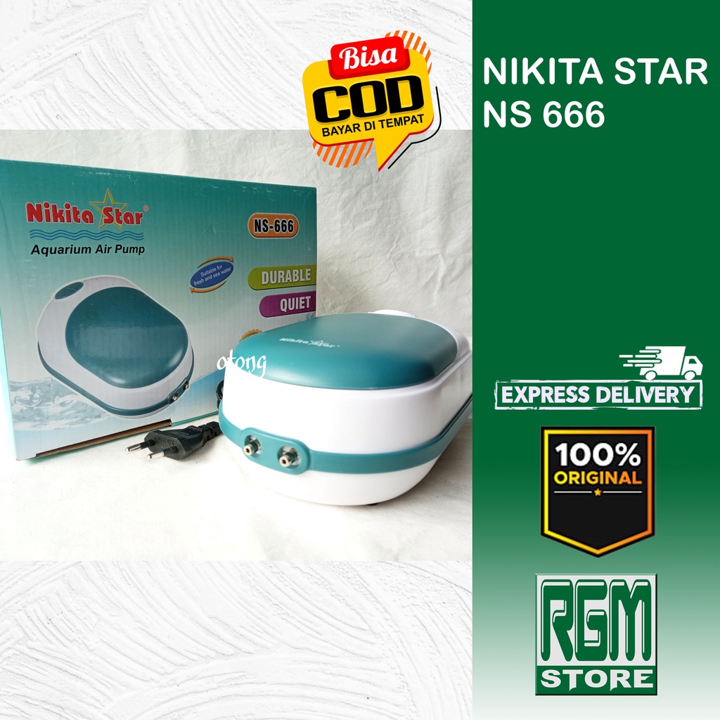 NIKITA STAR NS 666 NS 666 AERATOR 2 LUBANG AIRPUMP AQUARIUM