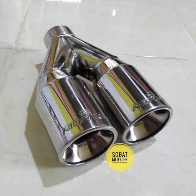KNALPOT MOBIL REMUS CABANG DUA - BULAT