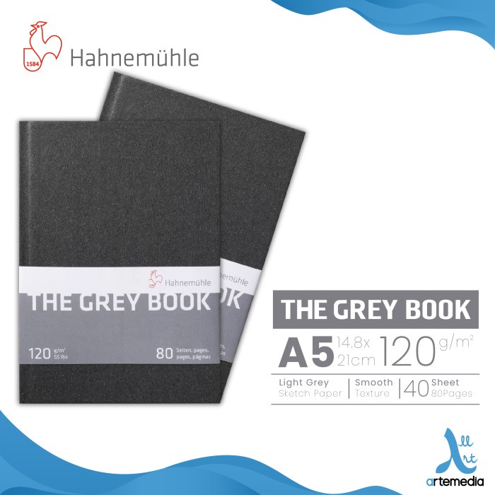 

Hahnemuhle Grey Book Hard Cover Sketchbook Buku Sketsa