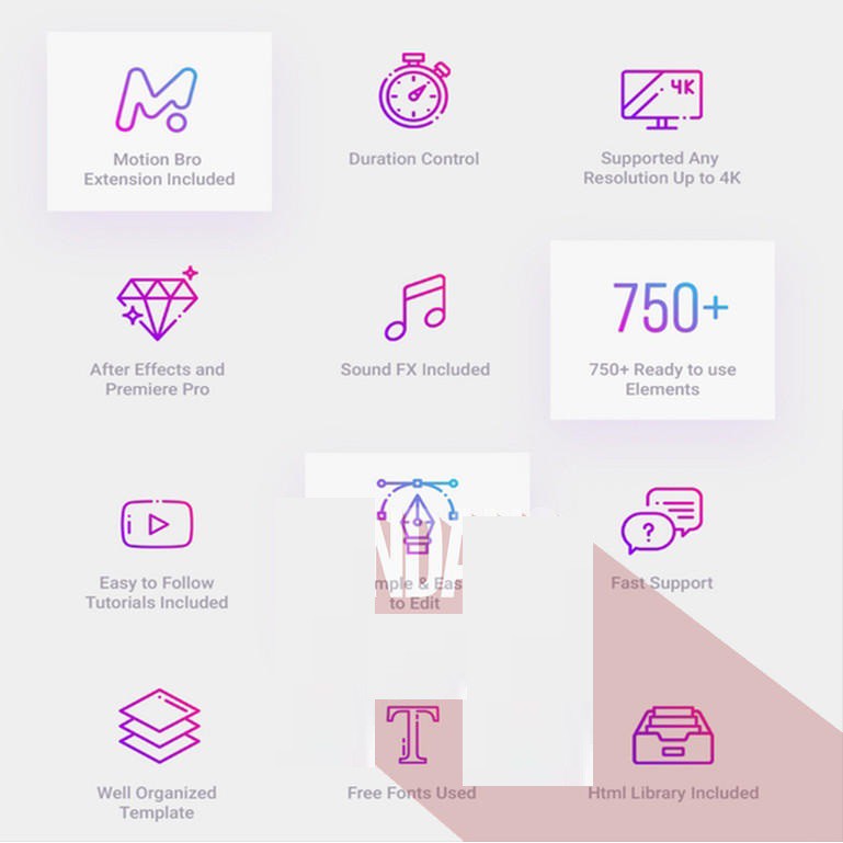 [LIMITED EDITION] 1450 Graphics Pack Premiere After Effect Windows Mac