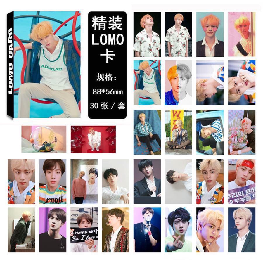 [BS] BISA COD 30pcs Kpop BTS BT21 Love Yourself Paper Lomo Photo Card Jungkook Suga HD Photocard - KP222