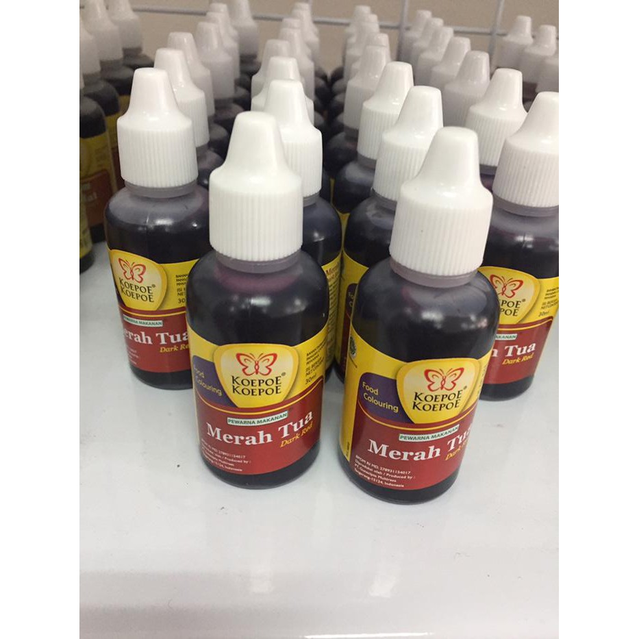 

Koepoe koepoe pewarna merah tua 30ml BERKUALITAS