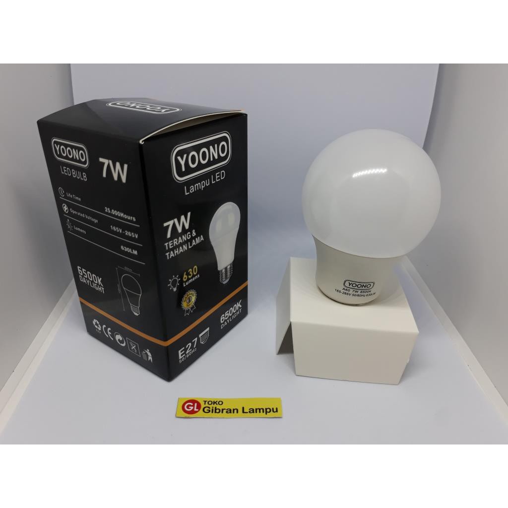 Lampu LED Yoono 7w - Bohlam LED Bulb 7 Watt - Promo Lampu LED Murah