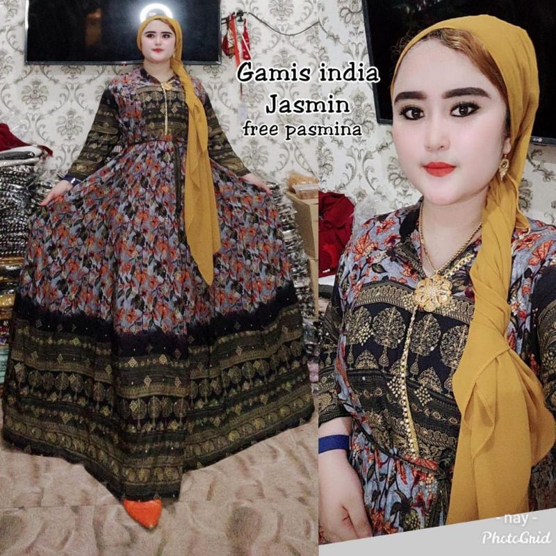 Gamis Bordir Thailand variasi Zebra n Macan
