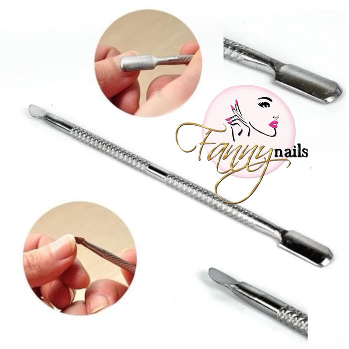 Cuticle pusher nail manicure nailart / pendorong kutikula kuku alat pembersih kutikula nail manicure