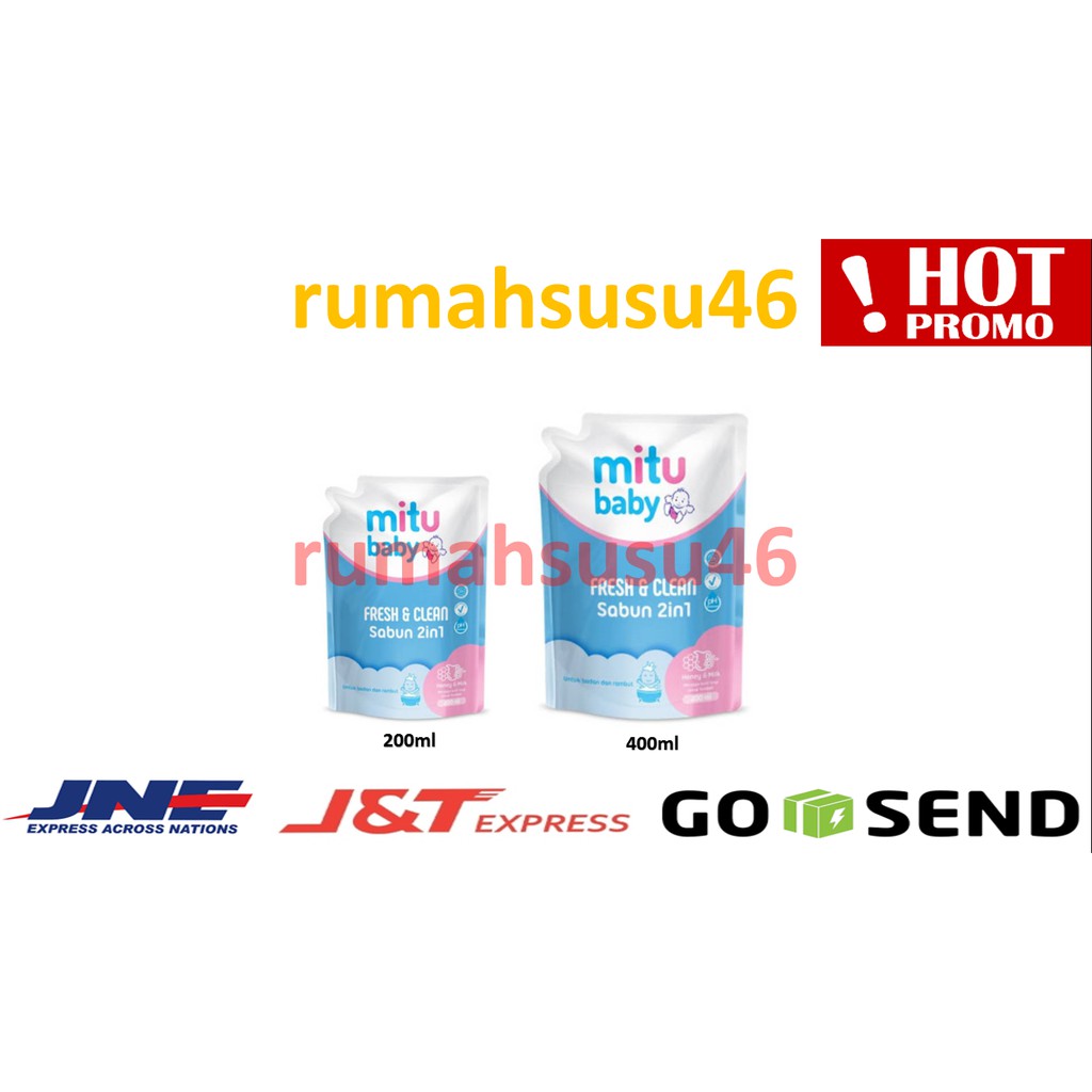 Jual Mitu Baby 2in1 REFILL 200ml / 400ml | Shopee Indonesia