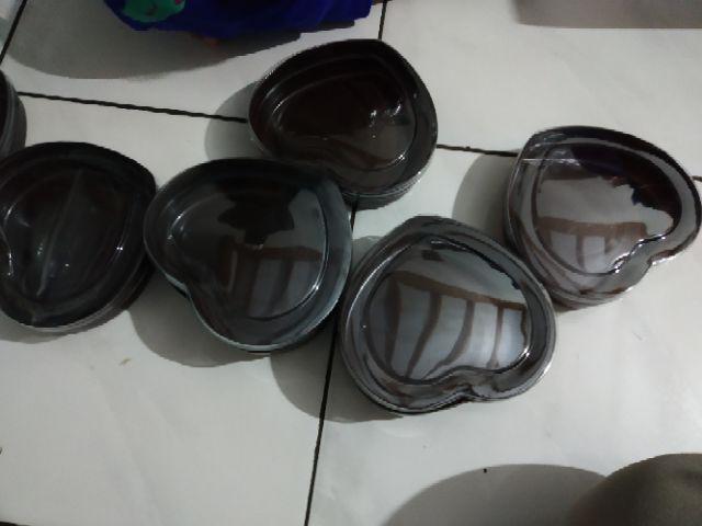 Wadah Toples Cokelat Praline Kacang Camilan Bentuk Hati