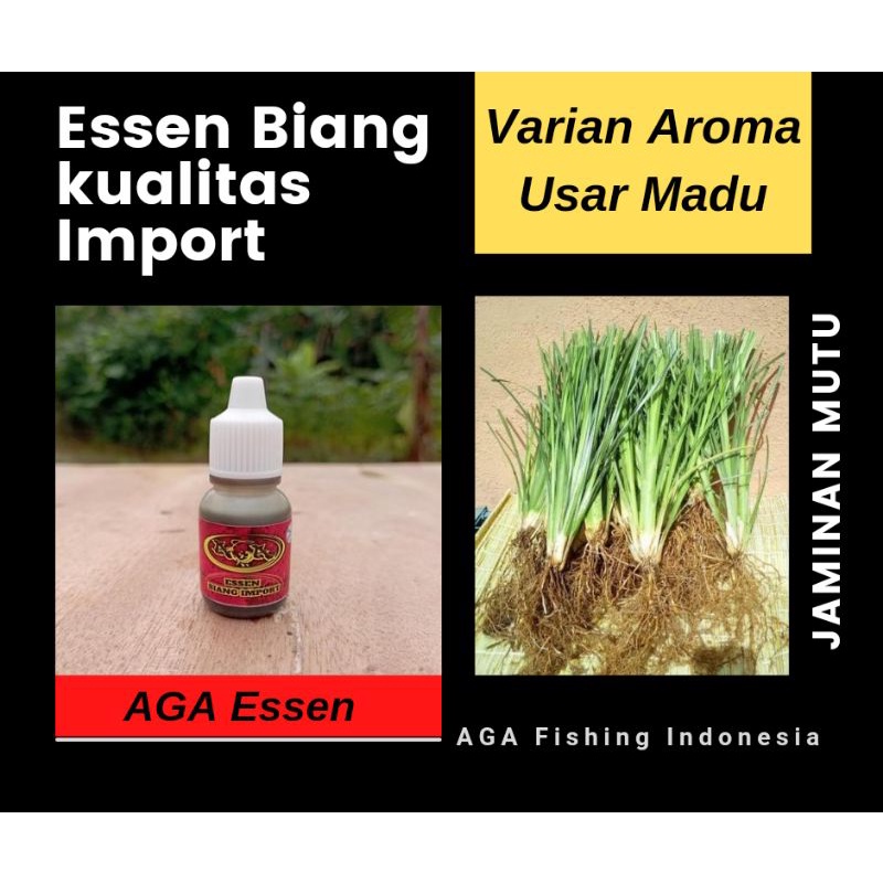 AGA Essen Biang Aroma Usar Madu Hitam Campuran Umpan Pancing Ikan 10ml dan 30ml