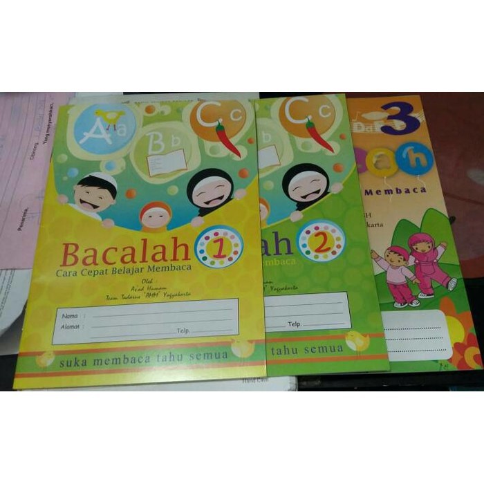 Buku Anak BACALAH ( 1 SET isi 3 jilid ) | Cara Cepat Belajar Membaca Jilid 1, 2, dan 3