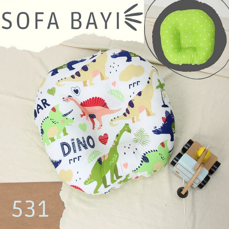 bantal sofa bayi jumbo + tas mika atau dudukan bayi atau Sofa bayi NEWBORN Lounger premium (variasi 3)