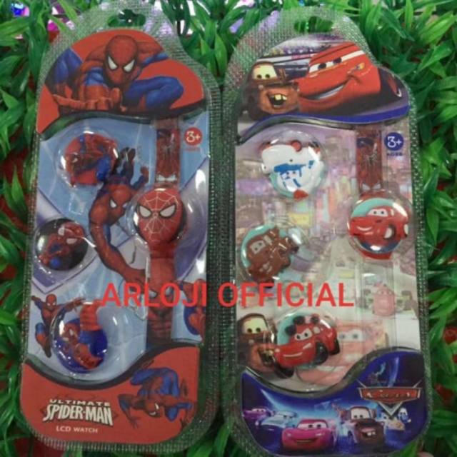 Jam tangan anak 4 in 1 cover bisa ganti