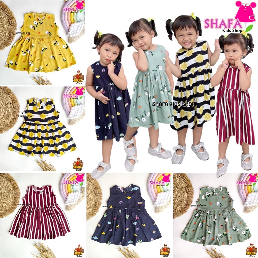 DRESS ANAK PEREMPUAN / BAJU ANAK PEREMPUAN USIA 1-5 TAHUN / BAJU ANAK CEWEK / DASTER ANAK / BAJU ATASAN ANAK PEREMPUAN /  / RAYON VISCOSE PREMIUM