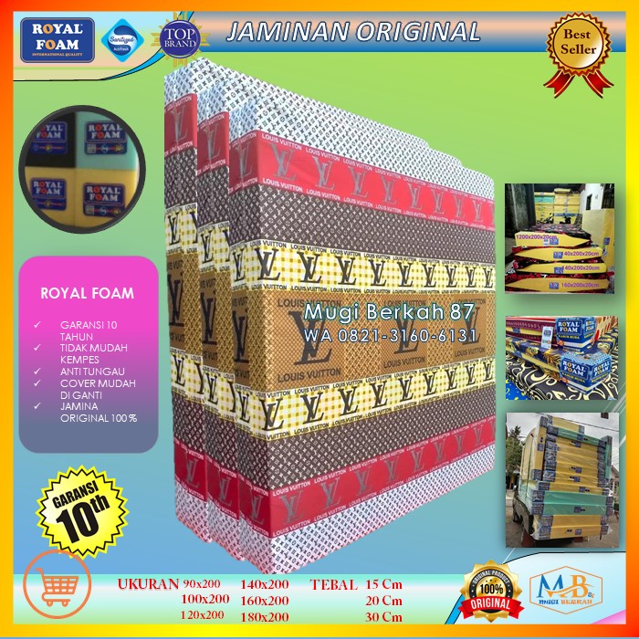 Kasur Busa Royal Foam  90x200x20 Promo