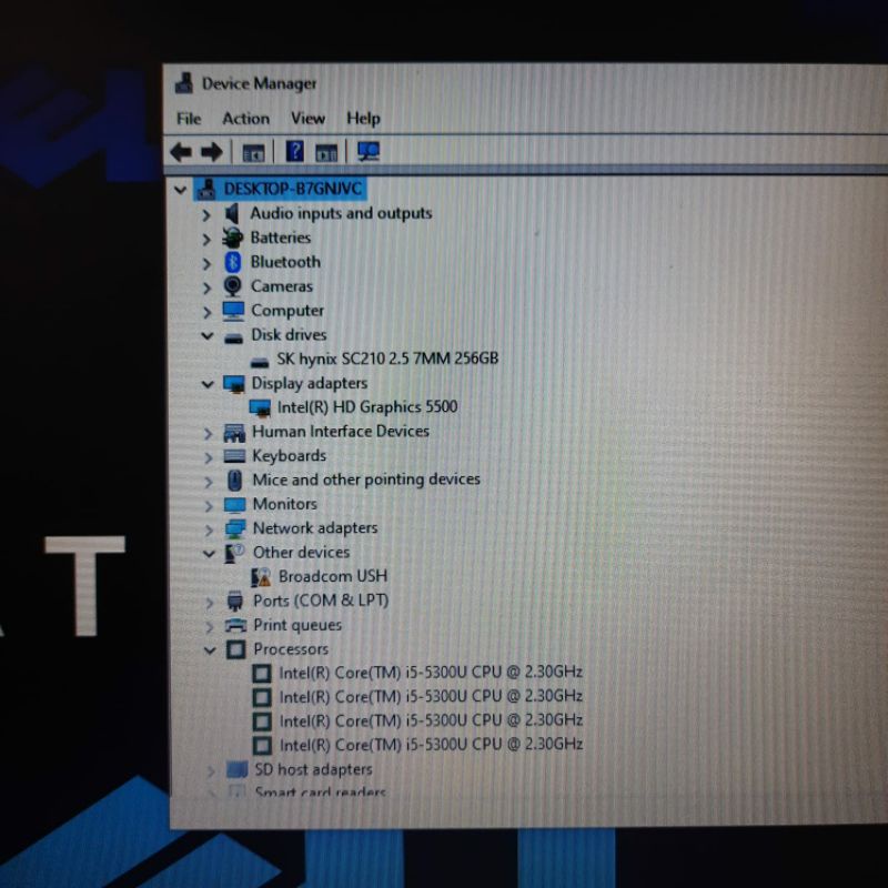 Laptop Ultrabook Dell Latitude E5250 Cor i5-5300U Ram 4GB SSD 256GB Keyboard backlight windows 10 Desain body slim Ringan