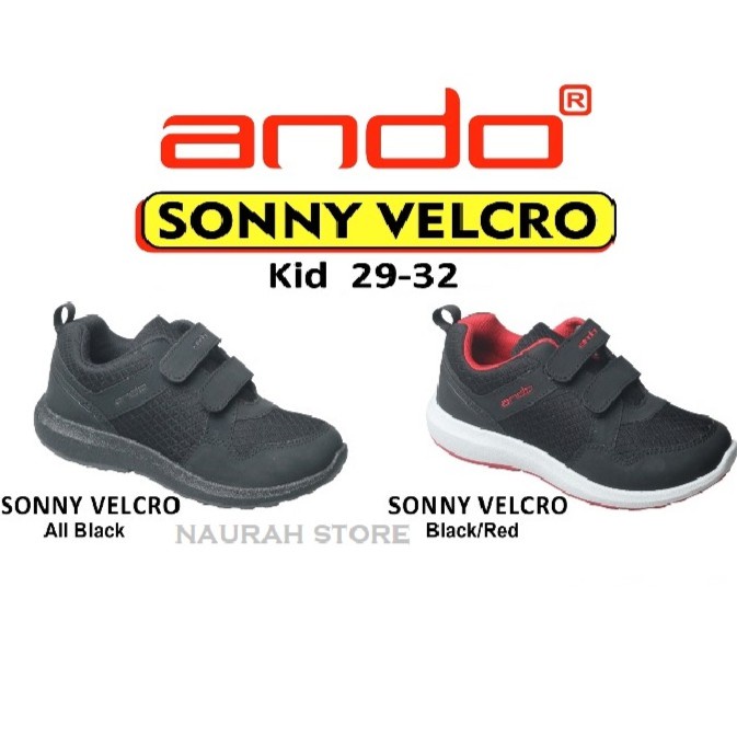 SEPATU ANDO PRODIVA &amp; SONNY VELCRO ORIGINAL Sneakers Anak Kets Sekolah PAUD TK  SD