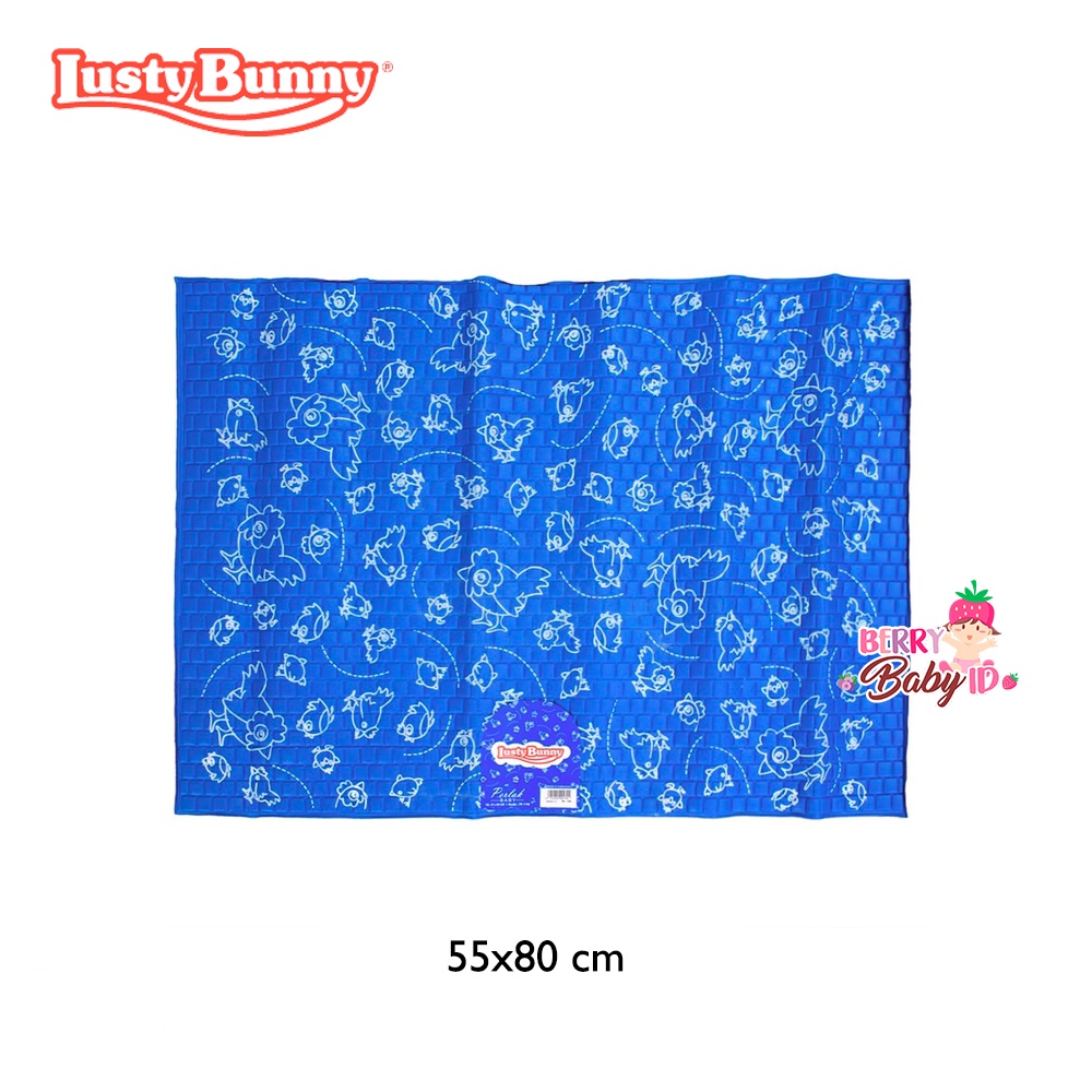 Lusty Bunny Perlak Bayi 55x80 cm PK1748 Alas Ganti Popok Waterproof Berry Mart