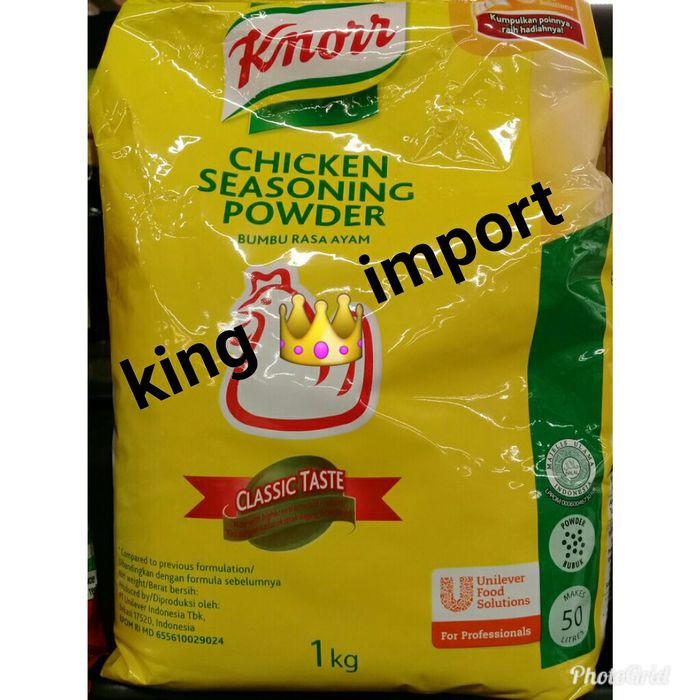 

Kualitas Terbaik - Knorr Chicken Chiken Powder 1Kg/Kaldu Ayam Bubuk