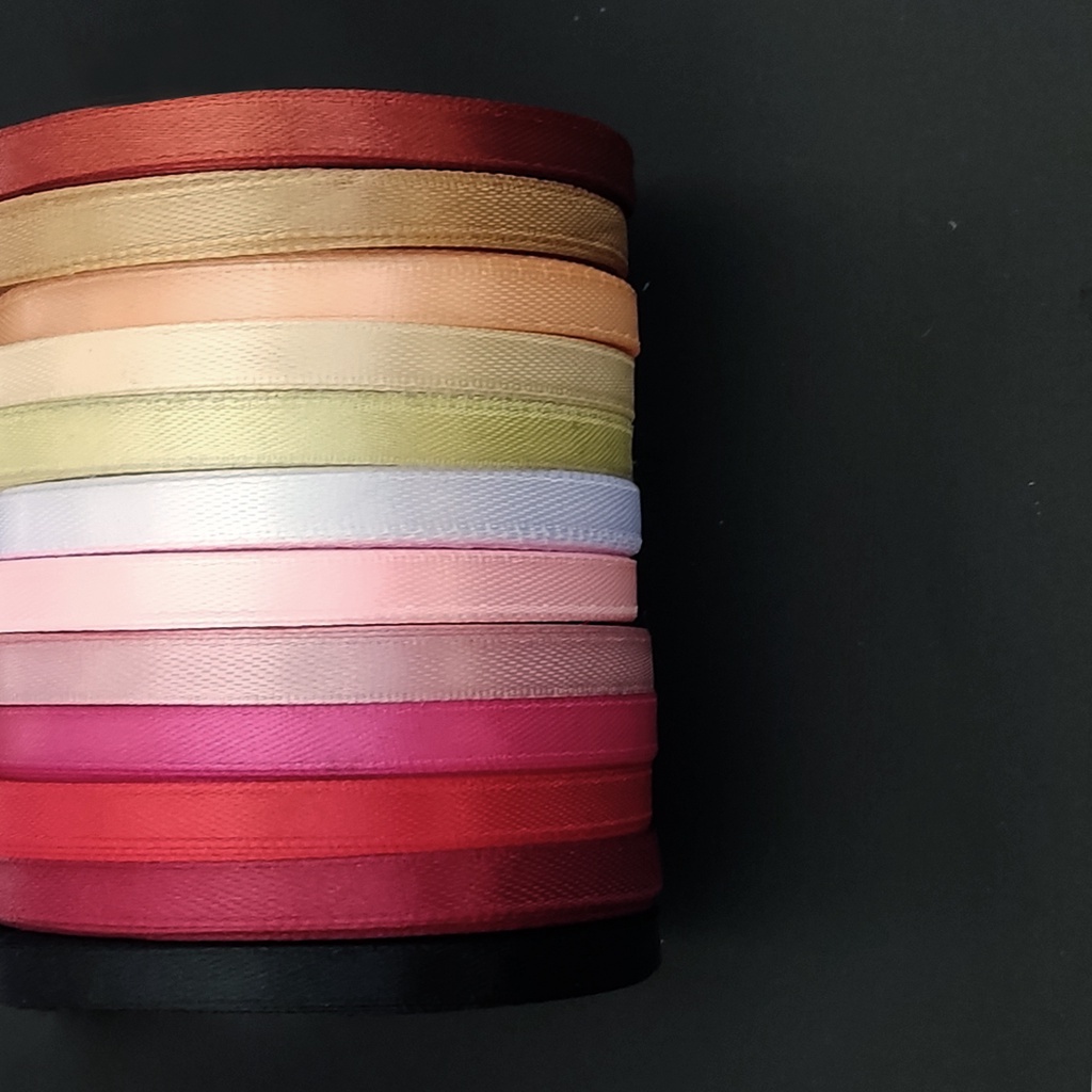 

Pita Satin 1/4" - 5 mm untuk Buket, Kado, hiasan, Ikat Rambut